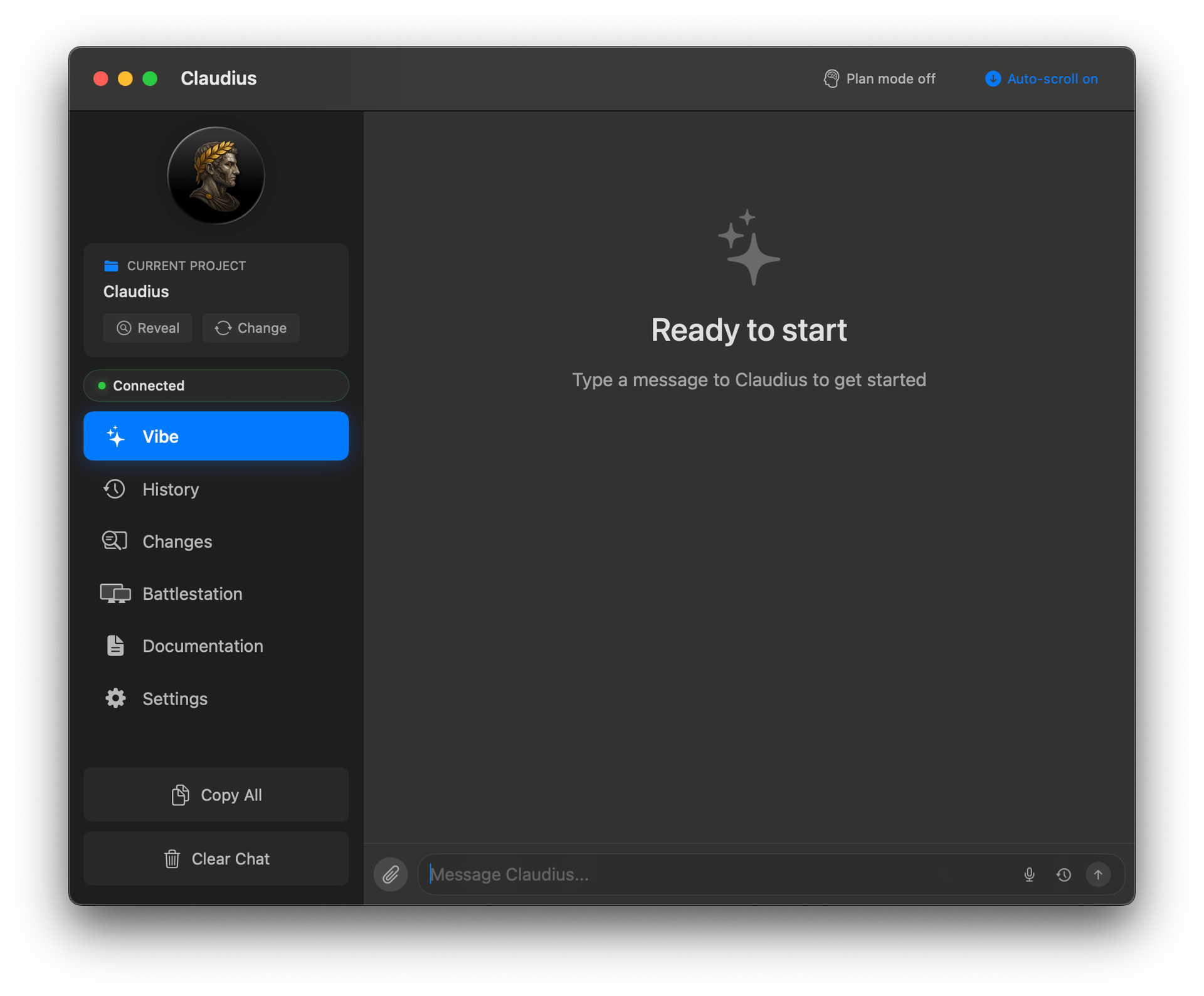Claudius – Claude Code Native Mac App