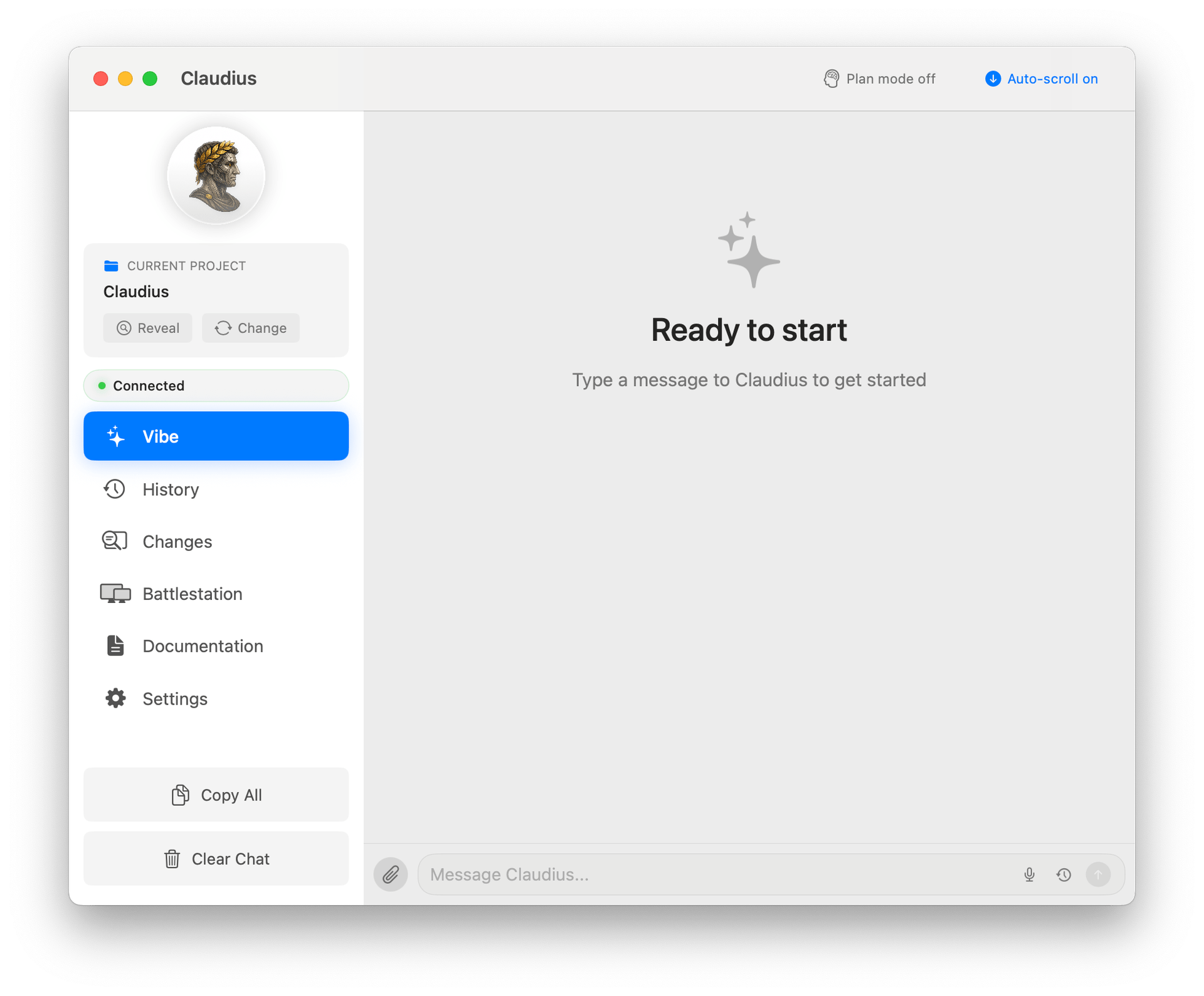Claudius – Claude Code Native Mac App