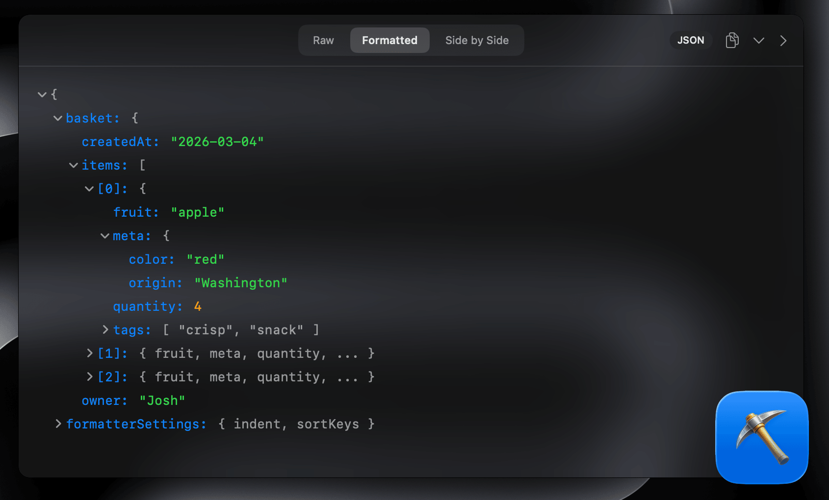 Explore JSON and XML with collapsible tree views. View CSV as grid tables. See Markdown fully rendered with syntax-highlighted code blocks.